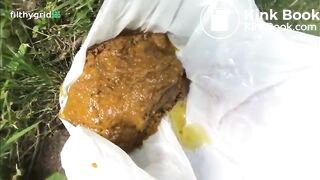 Dakota Taking A Shit Outside