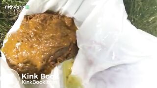 Dakota Taking A Shit Outside