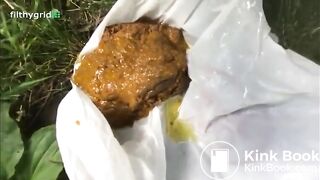 Dakota Taking A Shit Outside