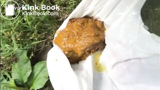 Dakota Taking A Shit Outside