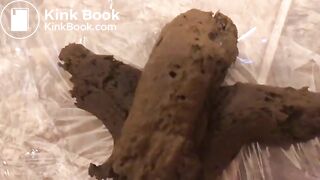 Beautiful lady taking a shit