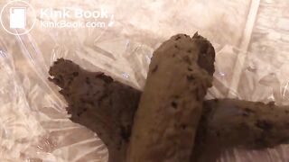 Beautiful lady taking a shit