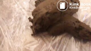 Beautiful lady taking a shit