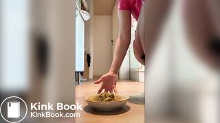 Slut in high heels pooping for you