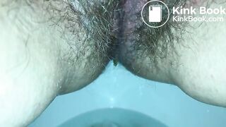 Chubby milf shits a log