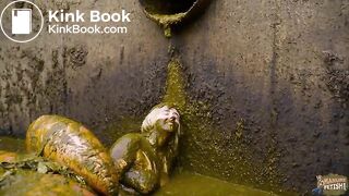 Lyndra Lynns Manure Pool swimming in cowshit