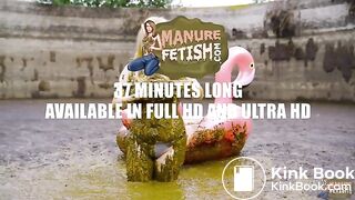 Lyndra Lynns Manure Pool swimming in cowshit