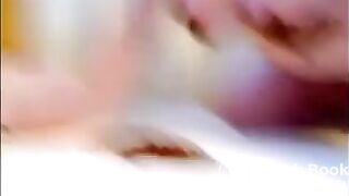 Bbw shitting and smearing it on her big breast and feet