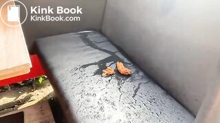 D-S shitting in front of restaurant