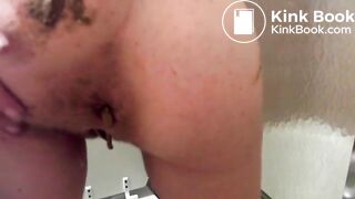 A bit of scat on her ass