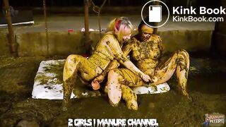 Girls in cowshit and scat - manurefetish scatbook