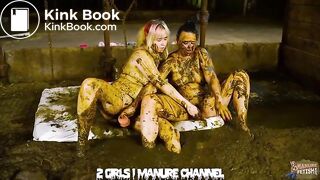 Girls in cowshit and scat - manurefetish scatbook