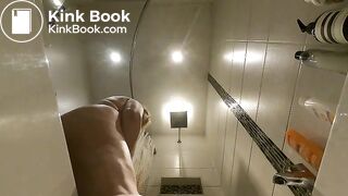 Shitting in the bath then showering afterwards