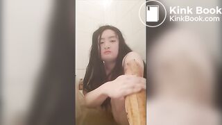 [SCAT] Stinky, kinky girl's underwater poop (part 2)