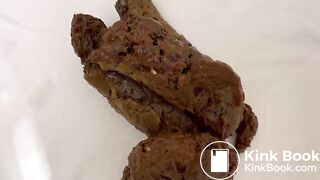 August Four Loads on Toilet Seat!