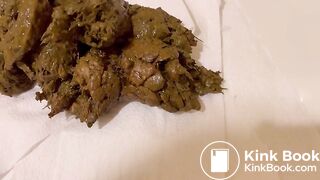 August Four Loads on Toilet Seat!