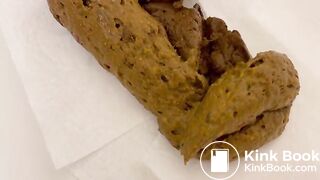 August Four Loads on Toilet Seat!