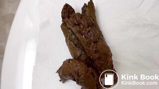 August Four Loads on Toilet Seat!