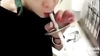 Crazy girl licks multiple public toilets in one night - ThisVidcom