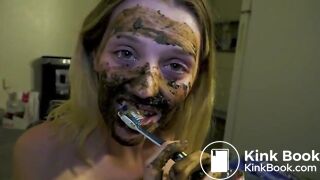 brushing my teeth with scat