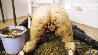 Dirty Dung Dirndl - Masturbating in cowshit