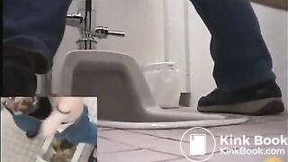 Broken toilet and pile of shit