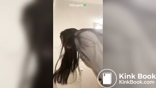 B B Panties shitting standing