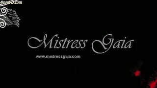 Mistress Gaia all the shit in her face