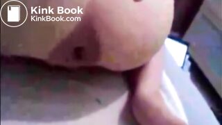 Girl shitting while recording herself