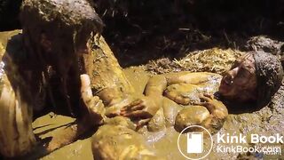 Having fun with Rada Brewer in cowshit