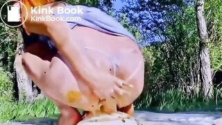 Outdoor anal shitty ride