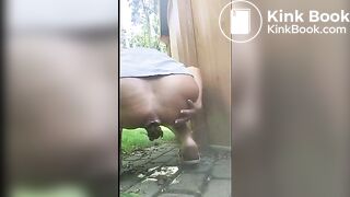 Massive lumpy shit from German milf