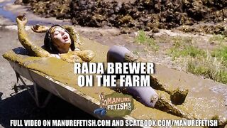 Rada Brewer on the farm - orgasm in cowshit