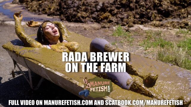 Rada Brewer on the farm - orgasm in cowshit