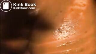 Dirty girl smearing shit all over her body