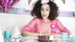 Hand finishing my birthday cake