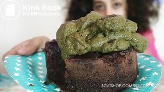 Hand finishing my birthday cake