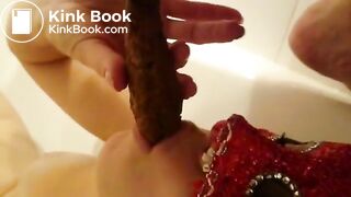 Scat Babe Experience a Shit Shower From Her BF