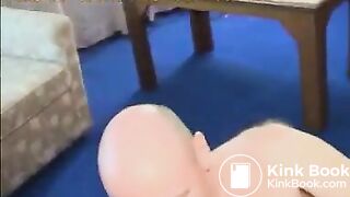 Asian girl keeps shitting while getting fucked in the ass -