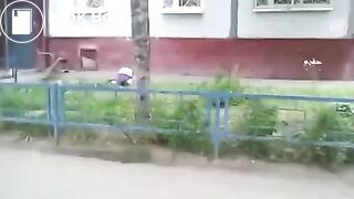 ass up pants down shitty ground