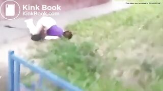 ass up pants down shitty ground