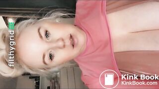 BBW Kacey shits in toilet