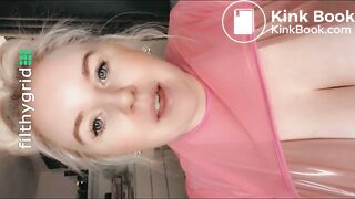 BBW Kacey shits in toilet