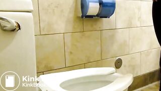 Amateur Girl  Videos Herself Taking A Dump In A Public Restroom