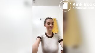 eating shit out of the toilet