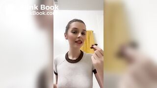 eating shit out of the toilet