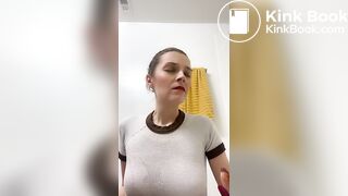 eating shit out of the toilet