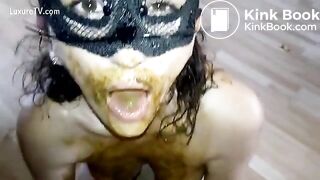 Scat slut shitty blowjob