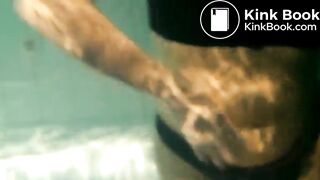 Underwater pool and Dish shitting as meal