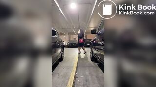 HUGE BOOTY drops DOOKIE in PARKING GARAGE